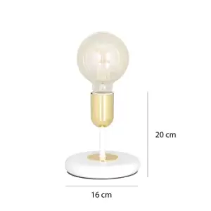Emibig Juka White Table Lamp 1x E27