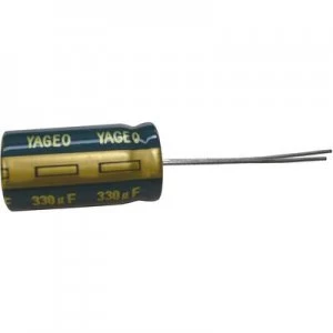 Yageo SY016M0100BZF 0611 Electrolytic capacitor Radial lead 2.5mm 100 16 V 20 x H 6mm x 11mm