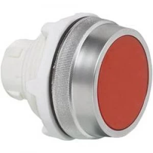 Pushbutton Front ring PVC chrome plated Red