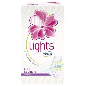lights by TENA Liner Single Wrapped x 22