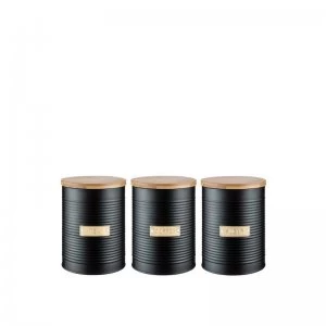Typhoon Otto Black 3 Piece Storage Canisters