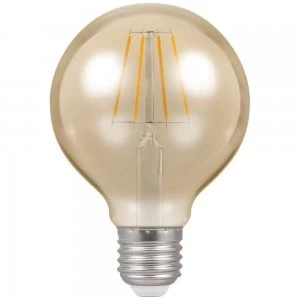 Crompton LED Globe G80 ES E27 Filament Antique 5W Dimmable - Extra Warm White