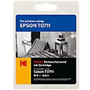 Kodak Epson Cheetah T0711 Black Ink Cartridge