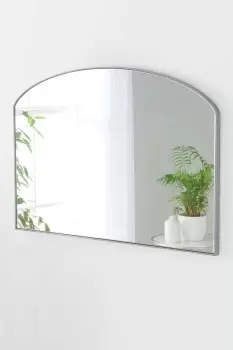Minimal arched mirror Silver 71(w) x 49cm(h)