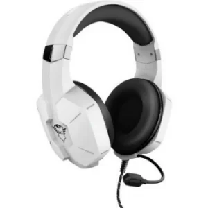 Trust GXT323W Carus Gaming headset 3.5mm jack Stereo, Corded Over-the-ear White