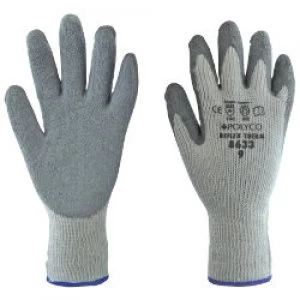 Polyco Gloves Latex Size 10 Grey