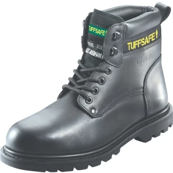BBB02 Welted Mens Black Safety Boots - Size 8 - Tuffsafe