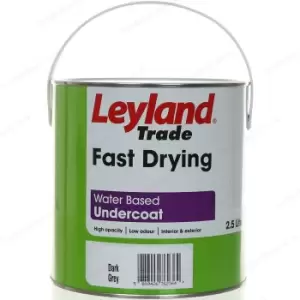 Leyland Trade Fast Drying Undercoat Paint, 2.5L, Brilliant White