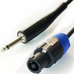 Loops - 1.5m 6.35mm Mono Plug to Pro Speaker Spkon Cable 20AWG Male Loudspeaker Lead