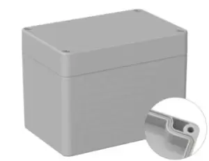 RS PRO Grey ABS General Purpose Enclosure, IP66, Shielded, 80 x 120 x 90mm