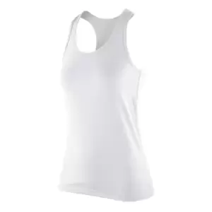 Spiro Womens/Ladies Impact Softex Sleeveless Fitness Vest Top (L) (White)