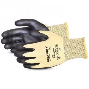 Superior Glove Dexterity Palm Coated Cut Resistant Black 11 Ref