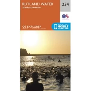 Rutland Water, Stamford and Oakham by Ordnance Survey (Sheet map, folded, 2015)