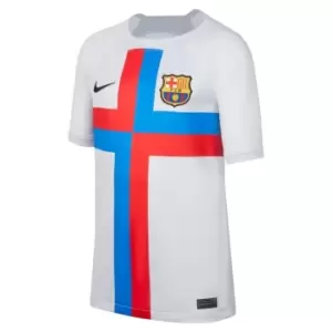 Nike FC Barcelona 2022/23 Stadium Third Football Shirt 2022/2023 Junior Boys - Grey