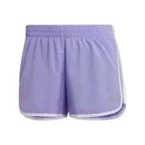 adidas Marathon 20 Shorts Womens - Light Purple / White