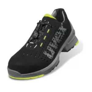 Uvex 1 Man, Women Black/Lime Toe Capped Safety Trainers, EU 37