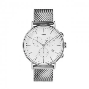 Timex White And Silver 'Weekender Fairfield' Chronograph Watch - Tw2R27100