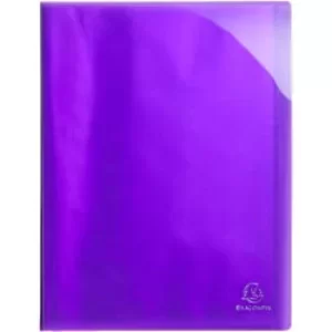 Exacompta Display Book Iderama 85776E A4 Purple 30 Pockets Pack of 12