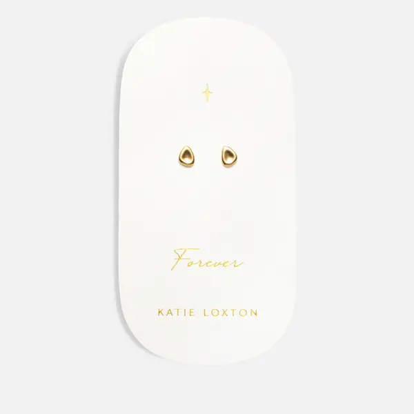 Katie Loxton Womens Forever Stud Pebble Earrings - Gold