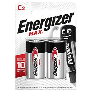 Energizer Max C LR14 1.5V Alkaline Batteries 2 pac k - wilko