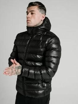 SikSilk Atmosphere Padded Jacket - Black, Size S, Men