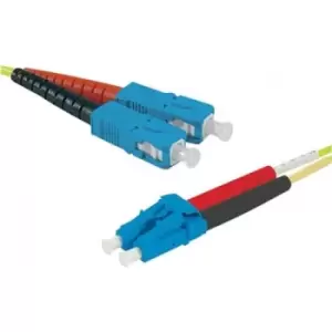 Hypertec 393240-HY fibre optic cable 50 m SC LC OS2 Yellow