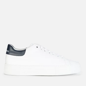 Valentino Shoes Mens Leather Cupsole Trainers - White/Blue - UK 10