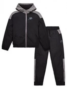 Boys, Nike Childrens NSW Winterised Tracksuit - Black/Grey, Size L, 12-13 Years