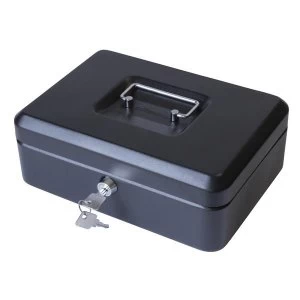 Cash Box with Simple Latch and 2 Keys plus Removable Coin Tray