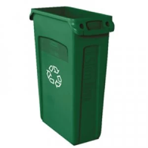 Rubbermaid Slim Jim Green Venting Channel Container 87 Litre 3540-07-G