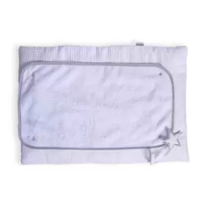 Clair de Lune Silver Lining Roly Poly Travel & Change Mat - White