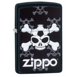 Zippo Jolly Roger Soccer Black Matte Windproof Lighter