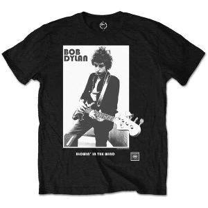 Bob Dylan - Blowing in the Wind Unisex Medium T-Shirt - Black