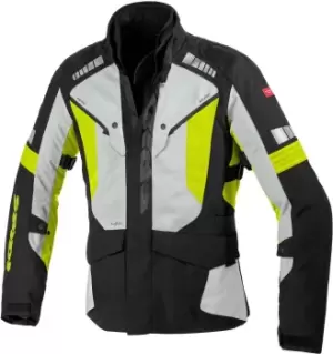 Spidi H2Out Outlander Motorcycle Textile Jacket, black-grey-yellow Size M black-grey-yellow, Size M