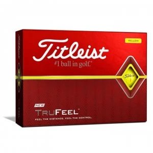 Titleist DT TruSoft 12 Pack Golf Balls - Yellow