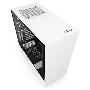 NZXT H510i Midi Tower RGB Gaming Case - White Tempered Glass
