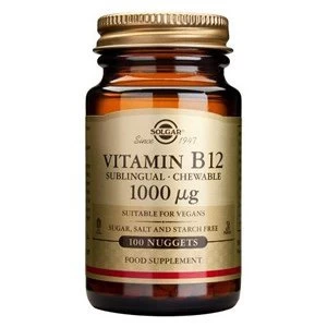 Solgar Vitamin B12 1000 amp181g Nuggets 100 nuggets