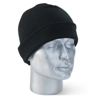 Click Workwear Watch Beenie Hat Black Ref WHBL Pack 10 Up to 3 Day
