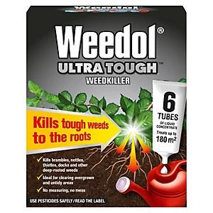 Weedol Ultra Tough Concentrate Weed Killer Tubes 6x25ml