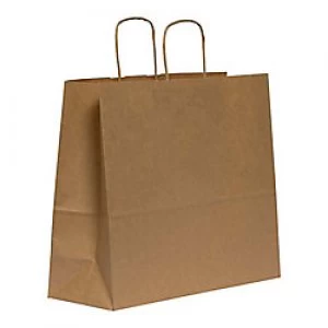 Purely Packaging Vita Twist Handle Paper Bag 290 (W) x 340 (H) x 120 (D) mm BrownPack of 150