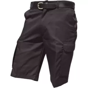 Warrior Mens Cargo Work Shorts (32) (Black) - Black
