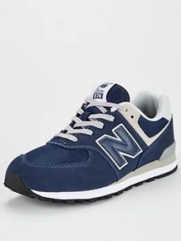 New Balance 574 Junior Trainers - Navy, Size 5