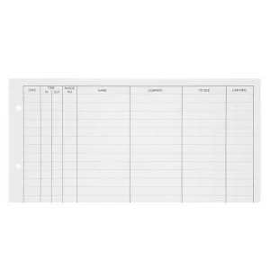 Guildhall A4 Refill for Loose leaf Visitors Book 50 Sheets