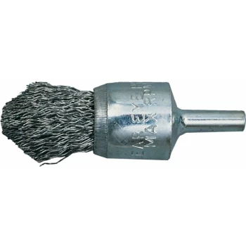 York - 12MM Crimped Wire, Pointed End De-carbonising Brush - 30SWG