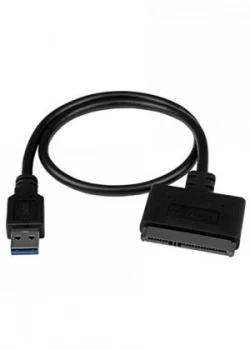 StarTech USB 3.1 10Gbps Adapter Cable for 2.5 SATA SSD/HDD Drives - Supports SATA III 6 Gbps - USB Powered