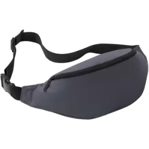 Adjustable Belt Bag (2.5 Litres) (Pack of 2) (One Size) (Graphite) - Bagbase