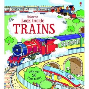 Look Inside Trains by Alex Frith (Board book, 2015)