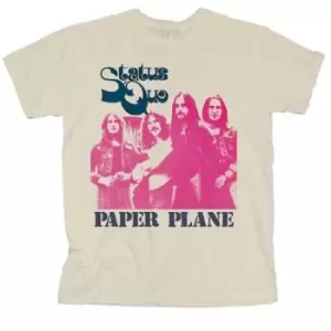 Status Quo - Paper Plane Unisex Large T-Shirt - Neutral