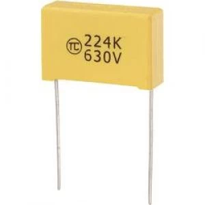 MKS thin film capacitor Radial lead 0.22 uF 630 Vdc 5 22.5mm L x W x H 26.5 x 8.5 x 17mm