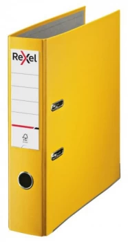Rexel Lever Arch File ECO A4 PP 75mm Yellow Box 20